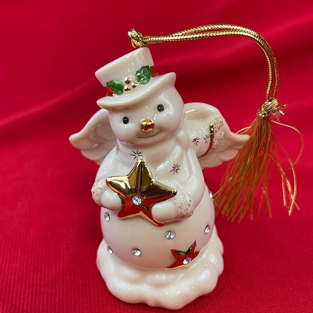 Lenox Razzle Dazzle Snowman 24KT Gold Ornament